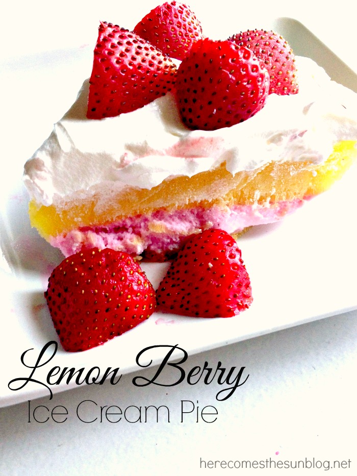 Lemon Berry Ice Cream Pie