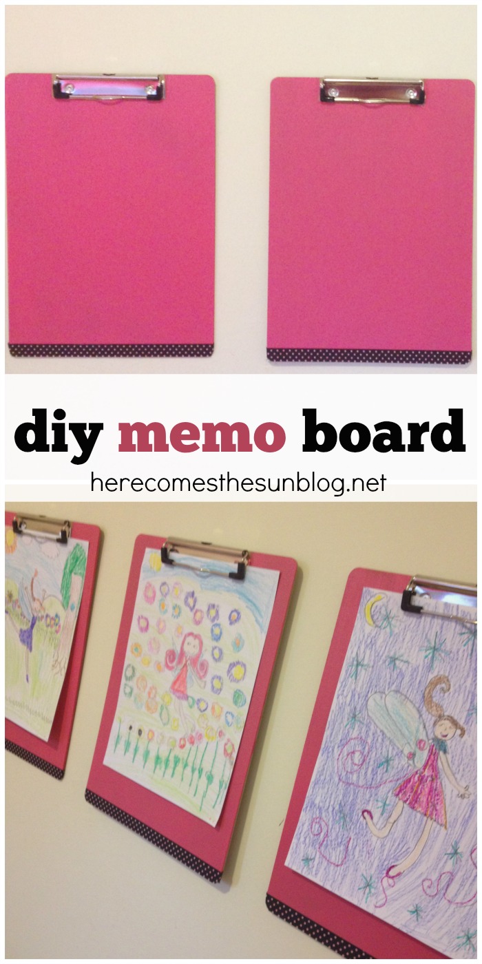 DIY Memo Board Station