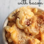 Easy Baked Macaroni and Cheese with Bacon Recipe!
