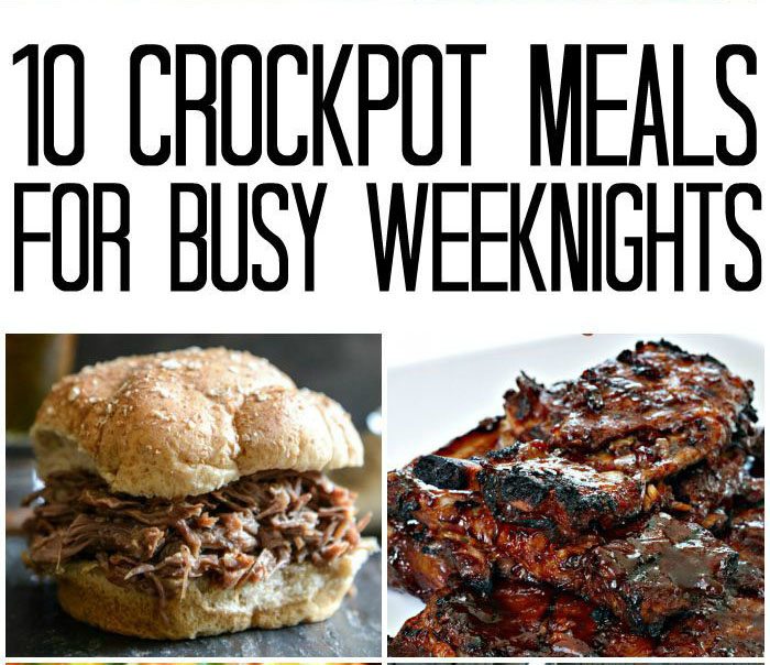 10 Crockpot Meals for Busy Weeknights