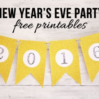 I'm in LOVE with these sparkly New Year's Eve Party printables. Can't wait to use them for my celebration!