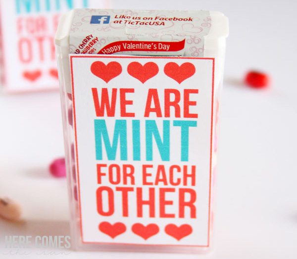 Tic Tac Valentine: We Are MINT For Each Other