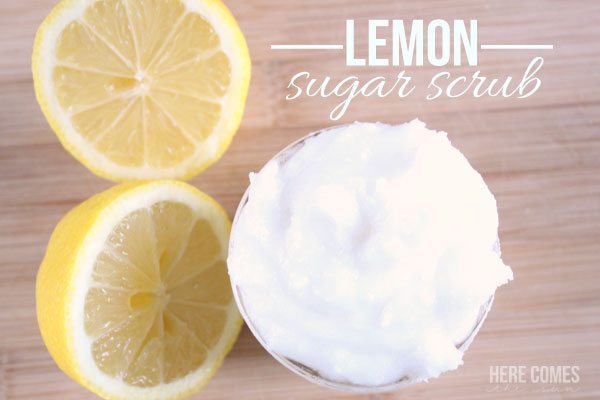 3 Ingredient Lemon Sugar Scrub