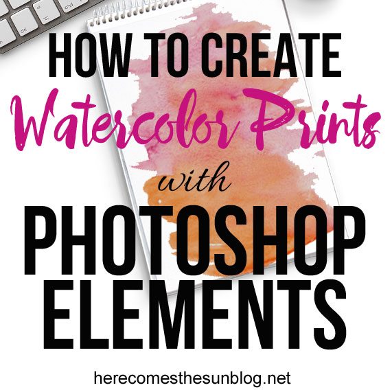 How to Create Digital Watercolor Prints with Photoshop Elements