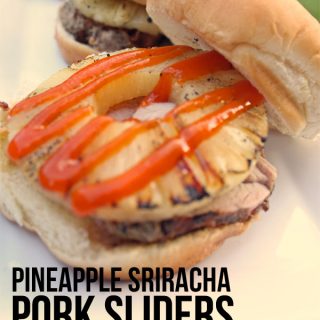 These sweet and spicy pineapple sriracha pork sliders cook in less than 30 minutes on the grill. Perfect for a weeknight dinner. #RealFlavorRealFast #ad