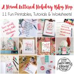 Get hand lettering tips and download 11 free hand letering worksheets and printables!