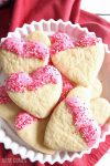 These Valentine sugar cookies are easy to make and delicious to eat. You only need a few simple ingredients to make a gorgeous treat.