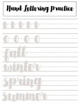 10+ Free Brush Lettering Practice Sheets | Kelly Leigh Creates