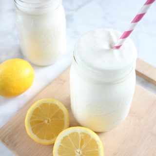 This copycat frosted lemonade is even better than the original. Only 2 ingredients!