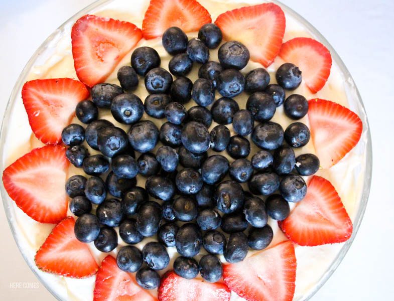 30 Minute No-Bake Strawberry Blueberry Trifle Recipe