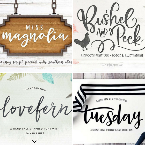 My Favorite Hand Lettered Fonts