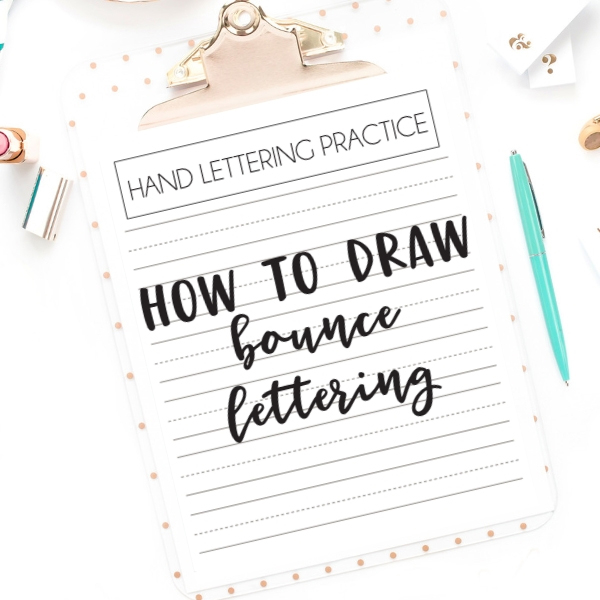 How to Draw Bounce Lettering
