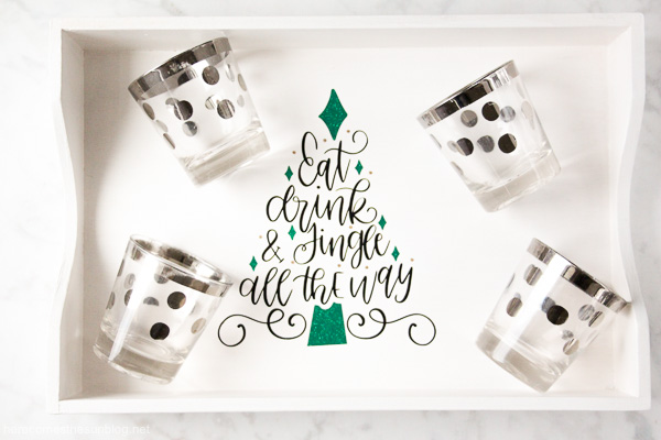 holiday serving tray