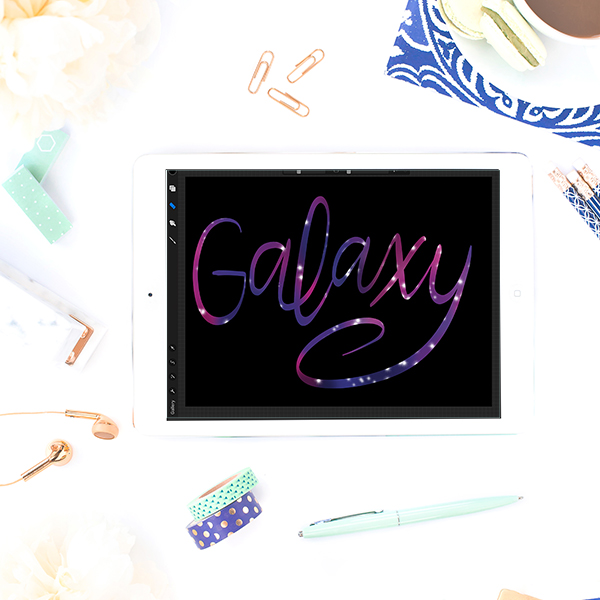 How to Create Galaxy Brush Lettering on the iPad Pro