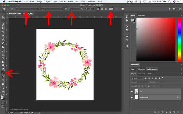 easy way to create printables with photoshop