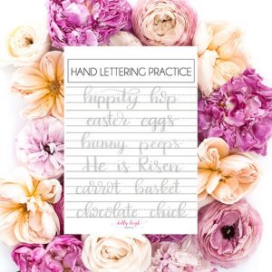 10+ Free Brush Lettering Practice Sheets | Kelly Leigh Creates