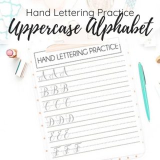 10+ Free Brush Lettering Practice Sheets | Kelly Leigh Creates