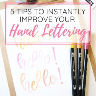 improve your hand lettering