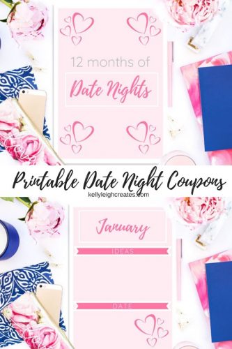 Printable Date Night Coupons | Kelly Leigh Creates