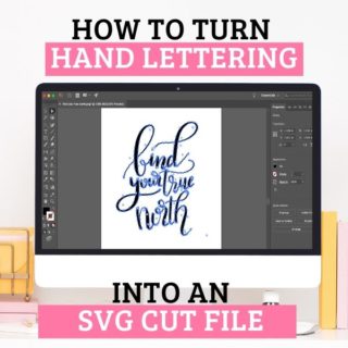 hand lettering into svg
