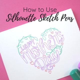 use silhouette sketch pens