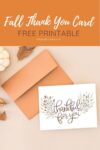 Printable Fall Thank You Card | Kelly Leigh Creates