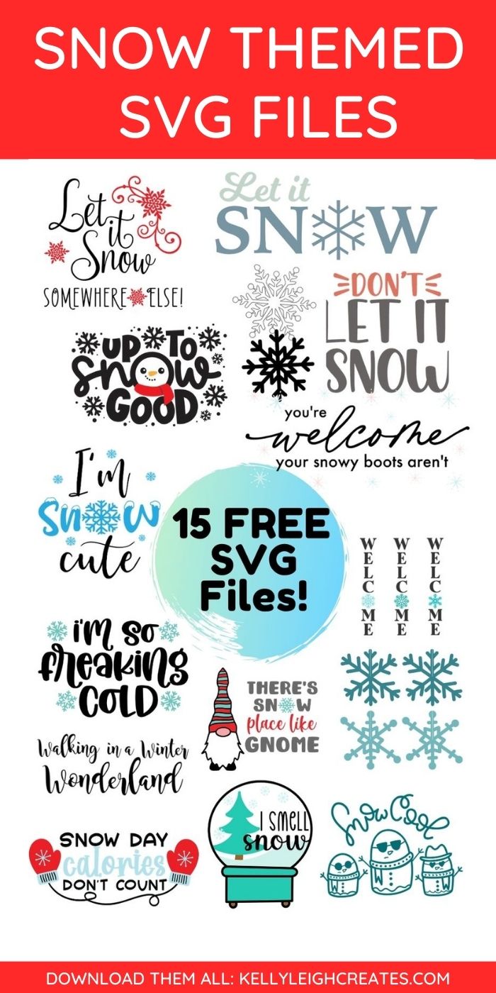 snow themed svg files