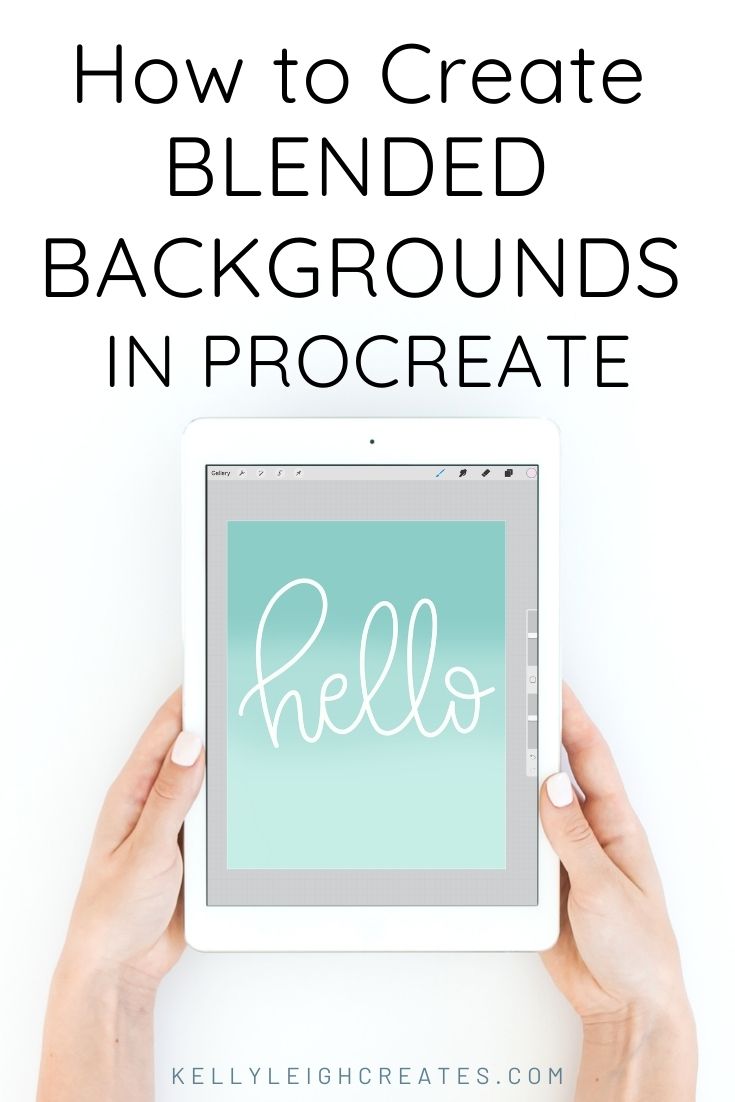 blended backgrounds in procreate tutorial