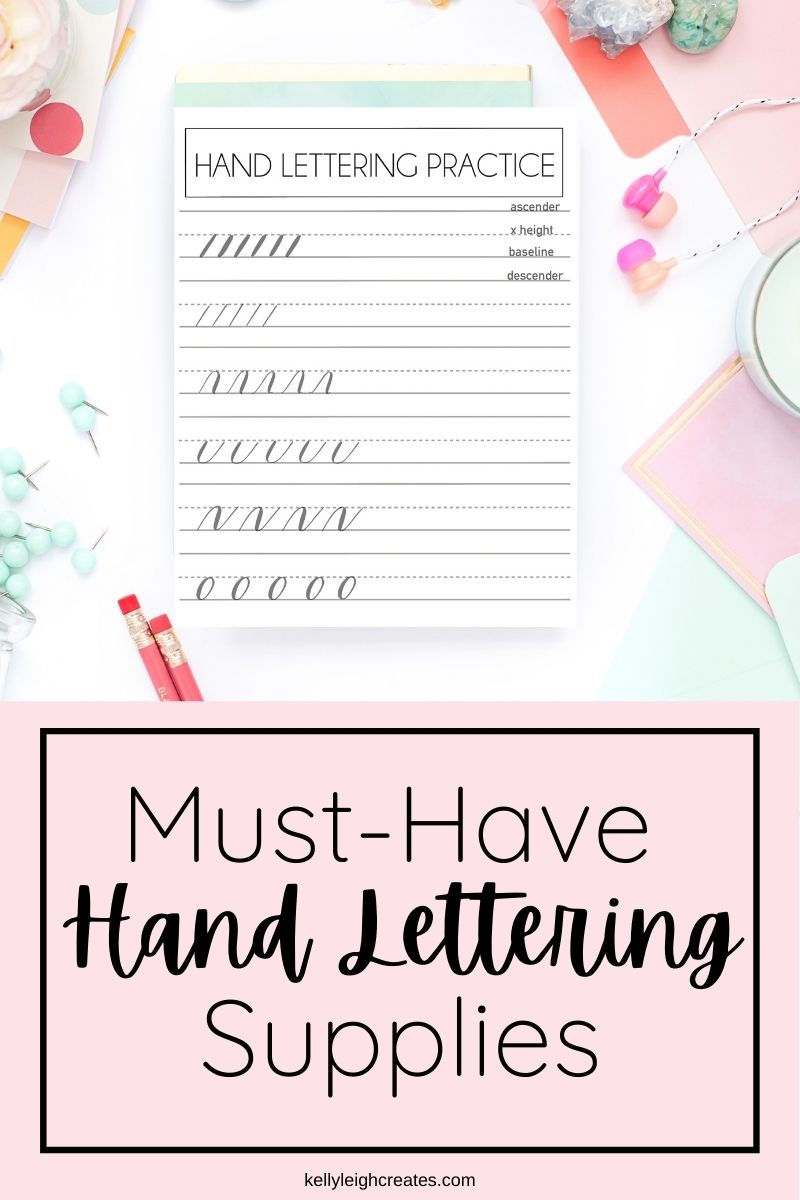 hand lettering supplies