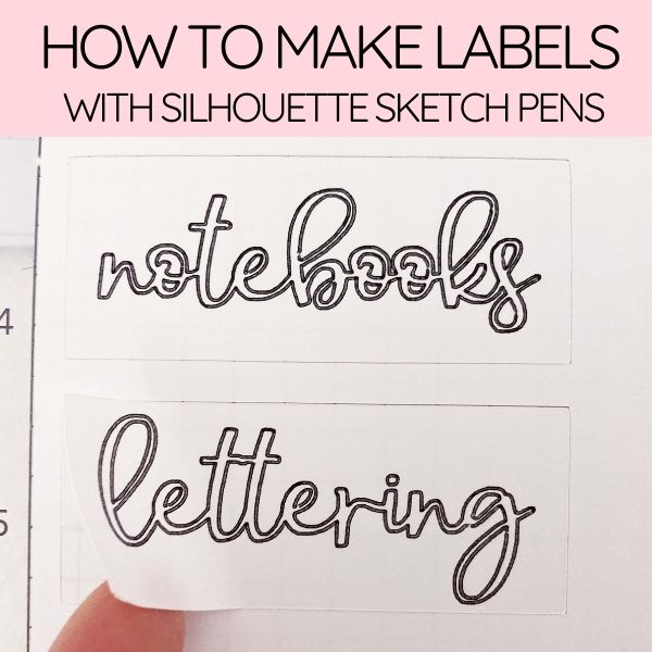 How to Create Labels with Silhouette Sketch Pens