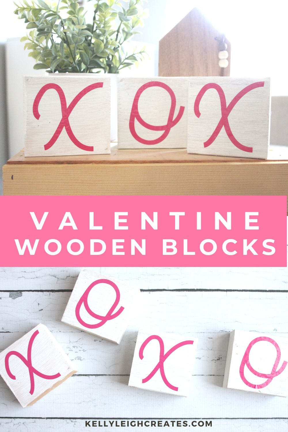 valentine wood blocks with silhouette machine